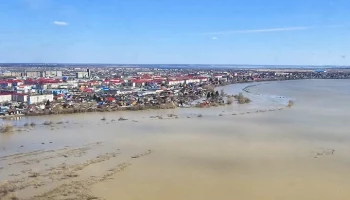 Уровень воды в реке Ишим у тюменского села Абатское достиг 1 208 см