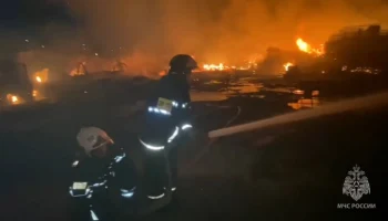 Открытое горение ликвидировано на складе под Дмитровом