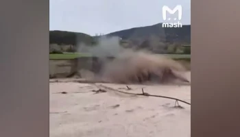 Земляной вал водохранилища прорвало в Дербентском районе Дагестана