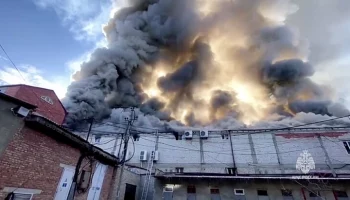 Пожар в универсаме в Буйнакске потушили