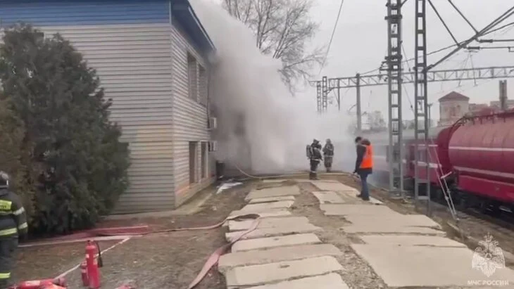 Пожар произошел в административном здании на северо-востоке Москвы Пожар произошел в административном здании на северо-востоке Москвы