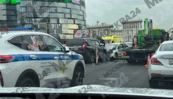 ДТП произошло на Кутузовском проспекте в Москве