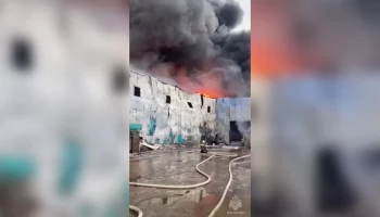 Открытое горение в ангаре под Санкт-Петербургом ликвидировано