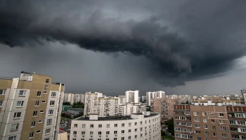 Первая весенняя гроза прогремела в Московском регионе