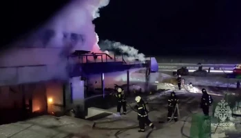 Пожар в гостинице в Тольятти локализован на площади 800 квадратных метров