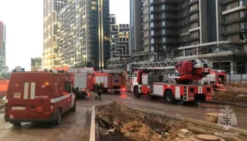 Пожар произошел на улице Василия Ланового в столице