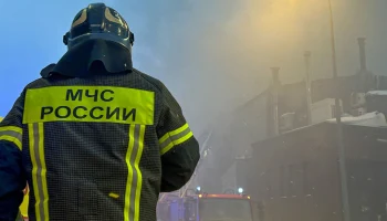 Сильный пожар произошел в жилом доме в Люберцах