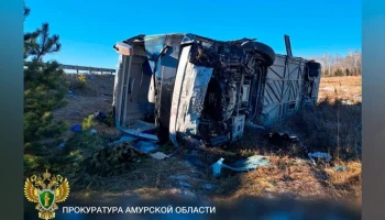 14 человек госпитализированы в результате ДТП с автобусом в Приамурье