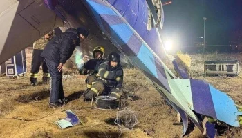 Прокуратура расследует крушение самолета у Актау по статье о нарушении правил безопасности