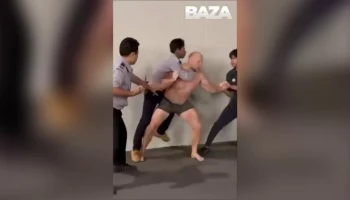 Неадекватный русский мужчина в трусах бросался на полицейских в отеле Таиланда