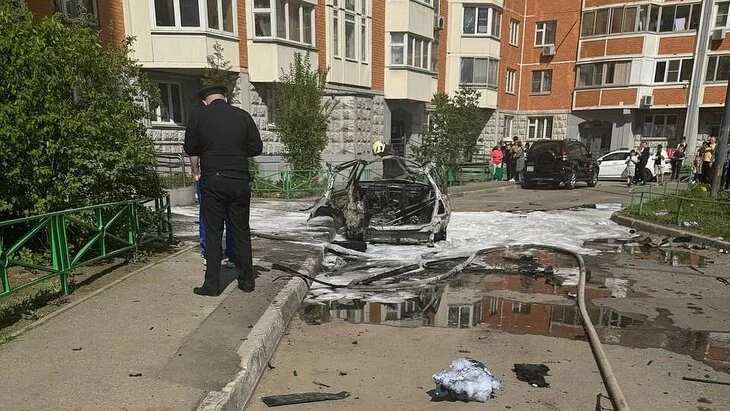 Уголовное дело заведено после взрыва автомобиля в Балашихе Уголовное дело заведено после взрыва автомобиля в Балашихе