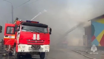 Пожар на строительном рынке в подмосковном Солнечногорске локализован