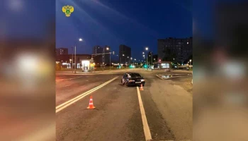 Подросток за рулем автомобиля в Москве столкнулся с другой машиной