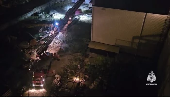 Пожар в торговом центре в Симферополе потушен