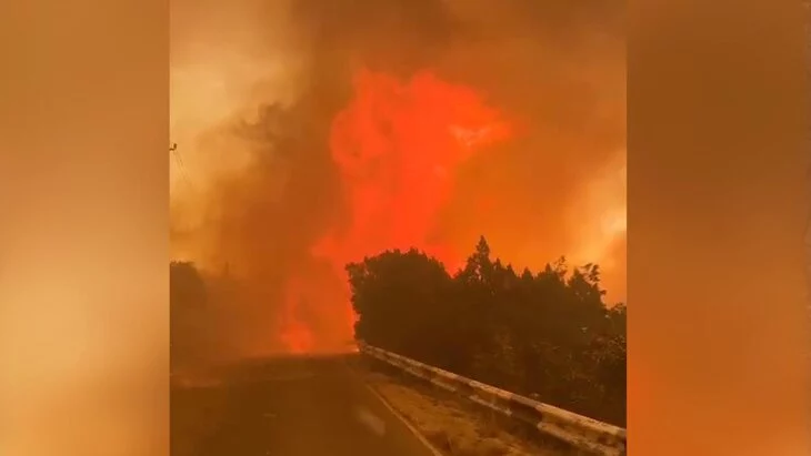 Площадь пожара в районе хутора Дюрсо увеличилась до 62 гектаров