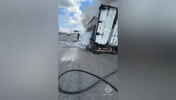 Автомобиль загорелся на ЮВХ