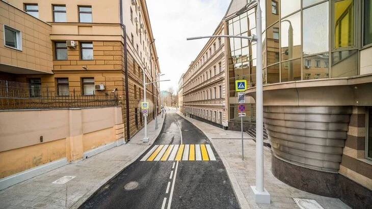 Благоустройство пяти переулков завершено в районе Цветного бульвара Благоустройство пяти переулков завершено в районе Цветного бульвара