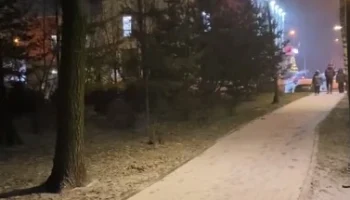 Снег накрыл Москву и Московскую область