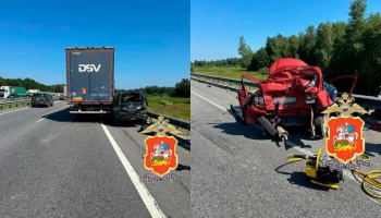 Три человека погибли в ДТП с грузовиком в Подмосковье