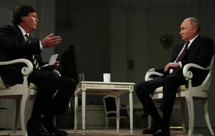 «Позор для Карлсона»: западные СМИ отреагировали на интервью с Путиным «Позор для Карлсона»: западные СМИ отреагировали на интервью с Путиным