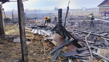 Пожар локализован в селе Таежное в Красноярском крае