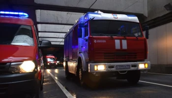 Одноэтажные здания загорелись в ТиНАО