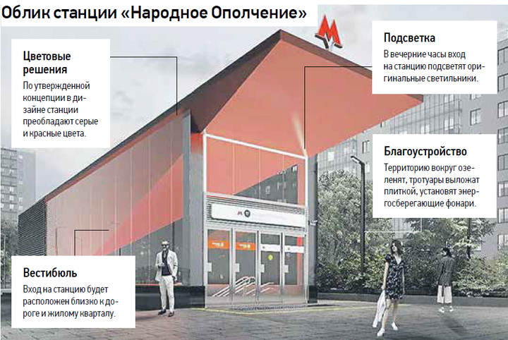 Собянин рассказал о строительстве станции «Народное Ополчение» Рублево-Архангельской линии метро