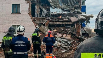Людей нет под завалами обрушившегося подъезда дома в Тульской области