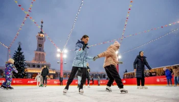 Каток открылся на Северном речном вокзале