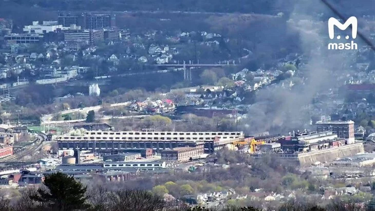 Atlas News: Пожар произошел на заводе по изготовлению снарядов в США Atlas News: Пожар произошел на заводе по изготовлению снарядов в США