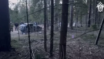 Появились кадры с места нападения на полицейских в Подмосковье