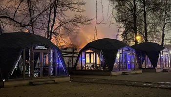 Пожар в кафе в "Сокольниках" полностью ликвидирован