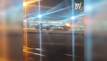 Спецтехника загорелась в аэропорту Домодедово