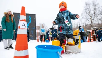 Лагерь полярников установили у Московского дворца пионеров в День Арктики