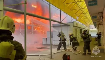 Пожар на Кольцовском рынке в Воронеже ликвидирован