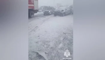 ДТП с участием 14 машин произошло в Башкирии