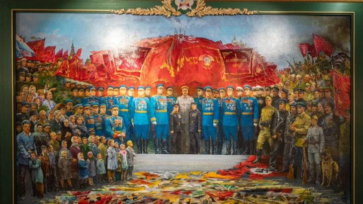 В дар Музею Победы передано монументальное полотно