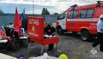 Открытое горение в цехе с автомаслами в Талдоме ликвидировано