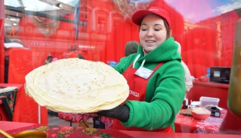 Гостей фестиваля &laquo;Московская Масленица&raquo; приглашают на круглосуточный блинный марафон