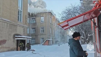 Открытое горение в Новосибирском колледже ликвидировано