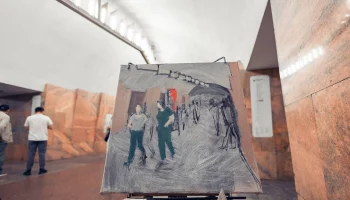 Тематический пленэр &laquo;Метро. Художник. Зоопарк&raquo; прошел в Москве
