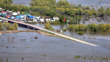 Уровень воды в Ишиме в тюменском селе Викулово за сутки вырос более чем на 1 метр