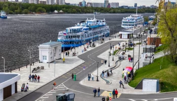 Смотровая площадка Северного речного вокзала возобновила работу