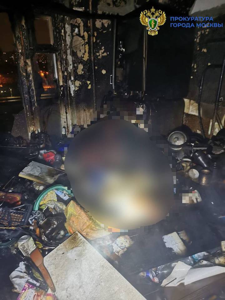 Два человека погибли при пожаре в квартире дома на юге Москвы