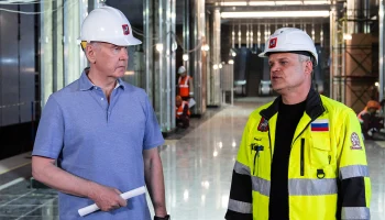Собянин осмотрел строящуюся станцию &laquo;Звенигородская&raquo; Московского метрополитена