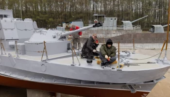 Бронекатер отреставрировали в филиале Музея Победы на Поклонной горе