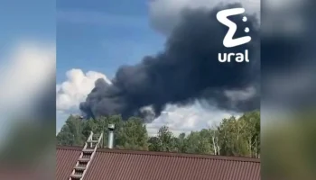 Кровля птицефабрики загорелась под Челябинском на площади 7 тыс "квадратов"