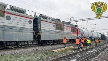 Движение поездов восстановлено после схода локомотива поезда в Ростове-на-Дону