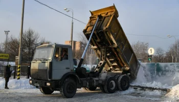 Снегосплавные пункты работают круглосуточно в Москве