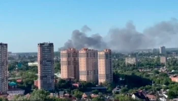 Пожар произошел на базе ресурсов снабжения МВД в Ростове-на-Дону